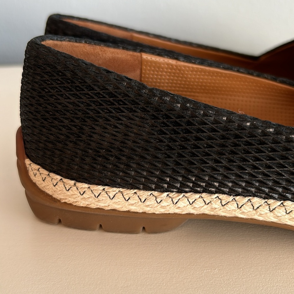 Paul Green •  Layla Leather Espadrille Flats in Black Size 8 US / 37 EU / 5.5 UK - Picture 7 of 15